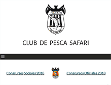 Tablet Screenshot of clubpescasafari.com